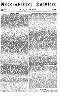 Regensburger Tagblatt Dienstag 14. Oktober 1873