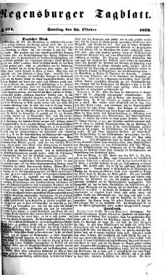 Regensburger Tagblatt Samstag 25. Oktober 1873