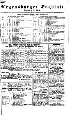 Regensburger Tagblatt Samstag 8. November 1873