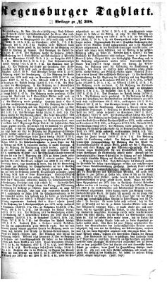 Regensburger Tagblatt Dienstag 18. November 1873