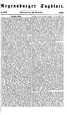 Regensburger Tagblatt Mittwoch 19. November 1873