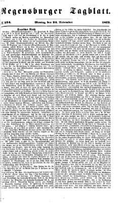 Regensburger Tagblatt Montag 24. November 1873