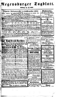 Regensburger Tagblatt Sonntag 7. Dezember 1873