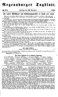 Regensburger Tagblatt Freitag 26. Dezember 1873