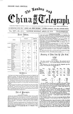 The London and China telegraph Montag 22. April 1872