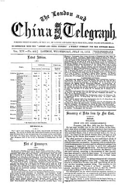 The London and China telegraph Mittwoch 10. Juli 1872