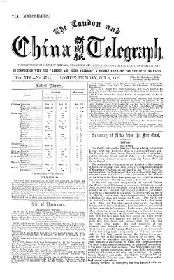 The London and China telegraph Dienstag 8. Oktober 1872