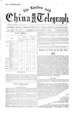 The London and China telegraph Montag 4. November 1872