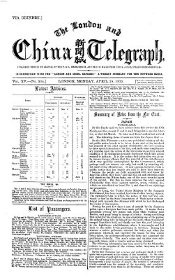 The London and China telegraph Montag 28. April 1873