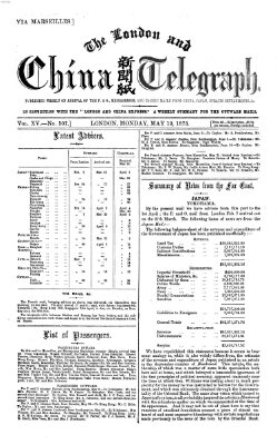 The London and China telegraph Montag 19. Mai 1873