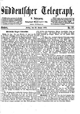 Süddeutscher Telegraph Freitag 26. Januar 1872