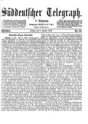 Süddeutscher Telegraph Freitag 9. Februar 1872