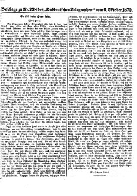 Süddeutscher Telegraph Sonntag 6. Oktober 1872