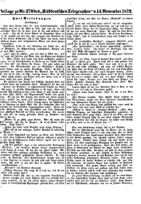 Süddeutscher Telegraph Donnerstag 14. November 1872