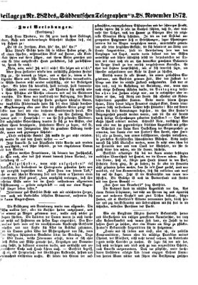 Süddeutscher Telegraph Donnerstag 28. November 1872