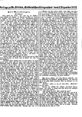 Süddeutscher Telegraph Donnerstag 5. Dezember 1872