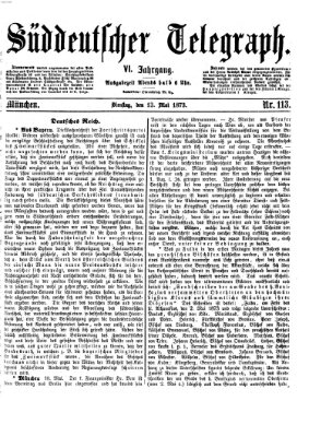 Süddeutscher Telegraph Dienstag 13. Mai 1873