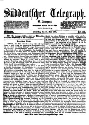 Süddeutscher Telegraph Donnerstag 22. Mai 1873