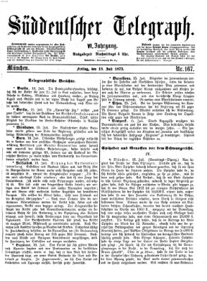 Süddeutscher Telegraph Freitag 18. Juli 1873