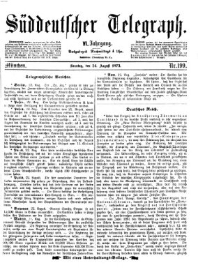 Süddeutscher Telegraph Sonntag 24. August 1873