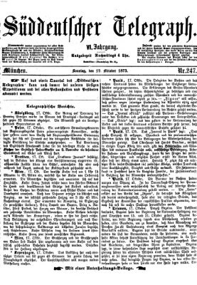 Süddeutscher Telegraph Sonntag 19. Oktober 1873