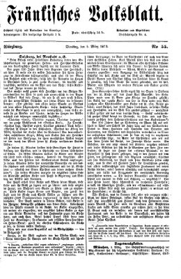 Fränkisches Volksblatt. Ausg. 000 (Fränkisches Volksblatt) Dienstag 5. März 1872