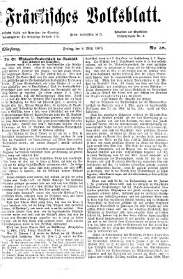 Fränkisches Volksblatt. Ausg. 000 (Fränkisches Volksblatt) Freitag 8. März 1872