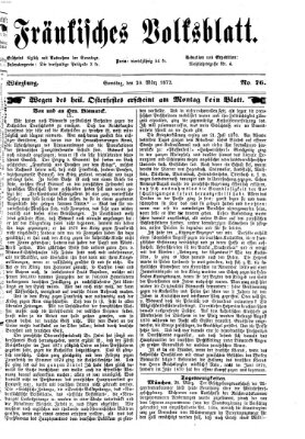 Fränkisches Volksblatt. Ausg. 000 (Fränkisches Volksblatt) Samstag 30. März 1872