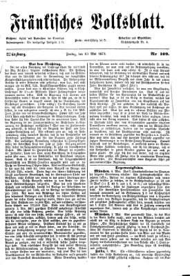 Fränkisches Volksblatt. Ausg. 000 (Fränkisches Volksblatt) Freitag 10. Mai 1872