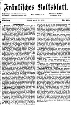 Fränkisches Volksblatt. Ausg. 000 (Fränkisches Volksblatt) Mittwoch 10. Juli 1872