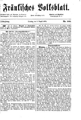 Fränkisches Volksblatt. Ausg. 000 (Fränkisches Volksblatt) Dienstag 6. August 1872