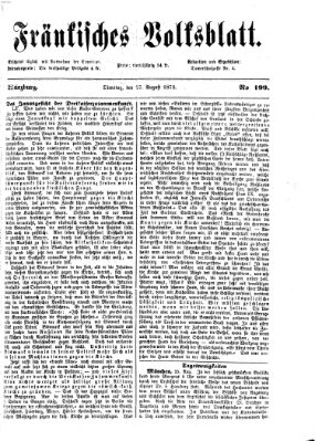 Fränkisches Volksblatt. Ausg. 000 (Fränkisches Volksblatt) Dienstag 27. August 1872