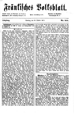 Fränkisches Volksblatt. Ausg. 000 (Fränkisches Volksblatt) Dienstag 29. Oktober 1872