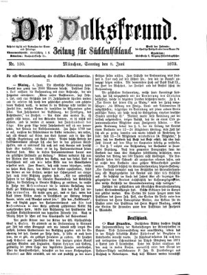 Der Volksfreund Sonntag 8. Juni 1873