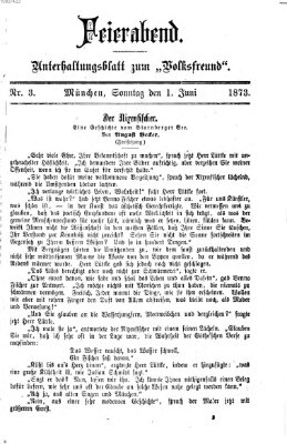 Feierabend (Der Volksfreund) Sonntag 1. Juni 1873