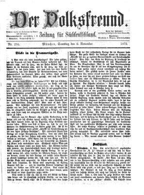 Der Volksfreund Samstag 8. November 1873