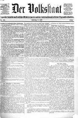 Der Volksstaat Sonntag 6. Juli 1873