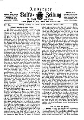 Amberger Volks-Zeitung für Stadt und Land Samstag 20. Januar 1872