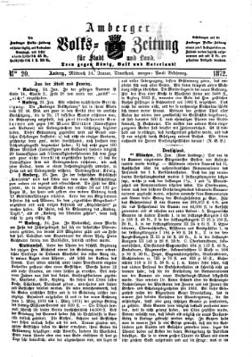 Amberger Volks-Zeitung für Stadt und Land Mittwoch 24. Januar 1872