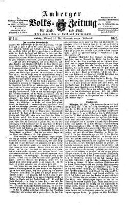 Amberger Volks-Zeitung für Stadt und Land Mittwoch 22. Mai 1872