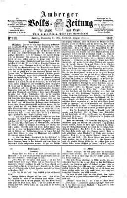 Amberger Volks-Zeitung für Stadt und Land Donnerstag 23. Mai 1872