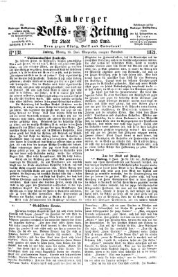 Amberger Volks-Zeitung für Stadt und Land Montag 10. Juni 1872