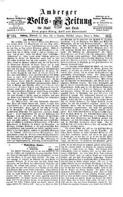 Amberger Volks-Zeitung für Stadt und Land Mittwoch 12. Juni 1872