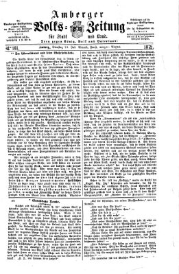 Amberger Volks-Zeitung für Stadt und Land Dienstag 16. Juli 1872