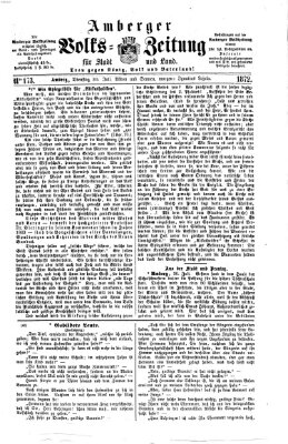 Amberger Volks-Zeitung für Stadt und Land Dienstag 30. Juli 1872