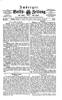 Amberger Volks-Zeitung für Stadt und Land Montag 12. August 1872