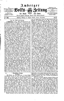 Amberger Volks-Zeitung für Stadt und Land Montag 19. August 1872