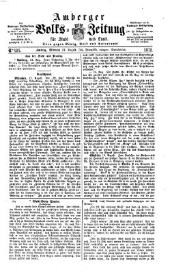 Amberger Volks-Zeitung für Stadt und Land Mittwoch 21. August 1872