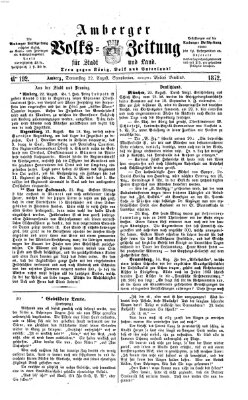 Amberger Volks-Zeitung für Stadt und Land Donnerstag 22. August 1872
