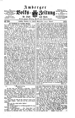 Amberger Volks-Zeitung für Stadt und Land Samstag 12. Oktober 1872